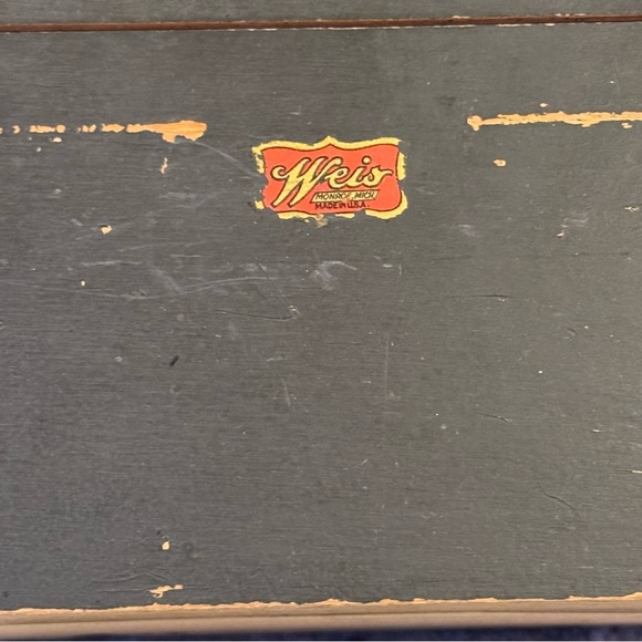 Vintage 1940s WEIS Wood Dovetailed RECIPE / INDEX CARD Box - 5.75" x 4.25" - Picture 3 of 7